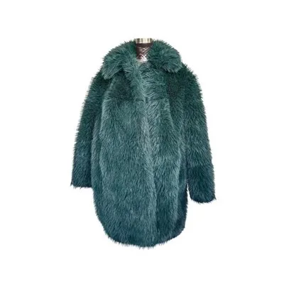 Cóta Fluffy Faux Fur do Mhná